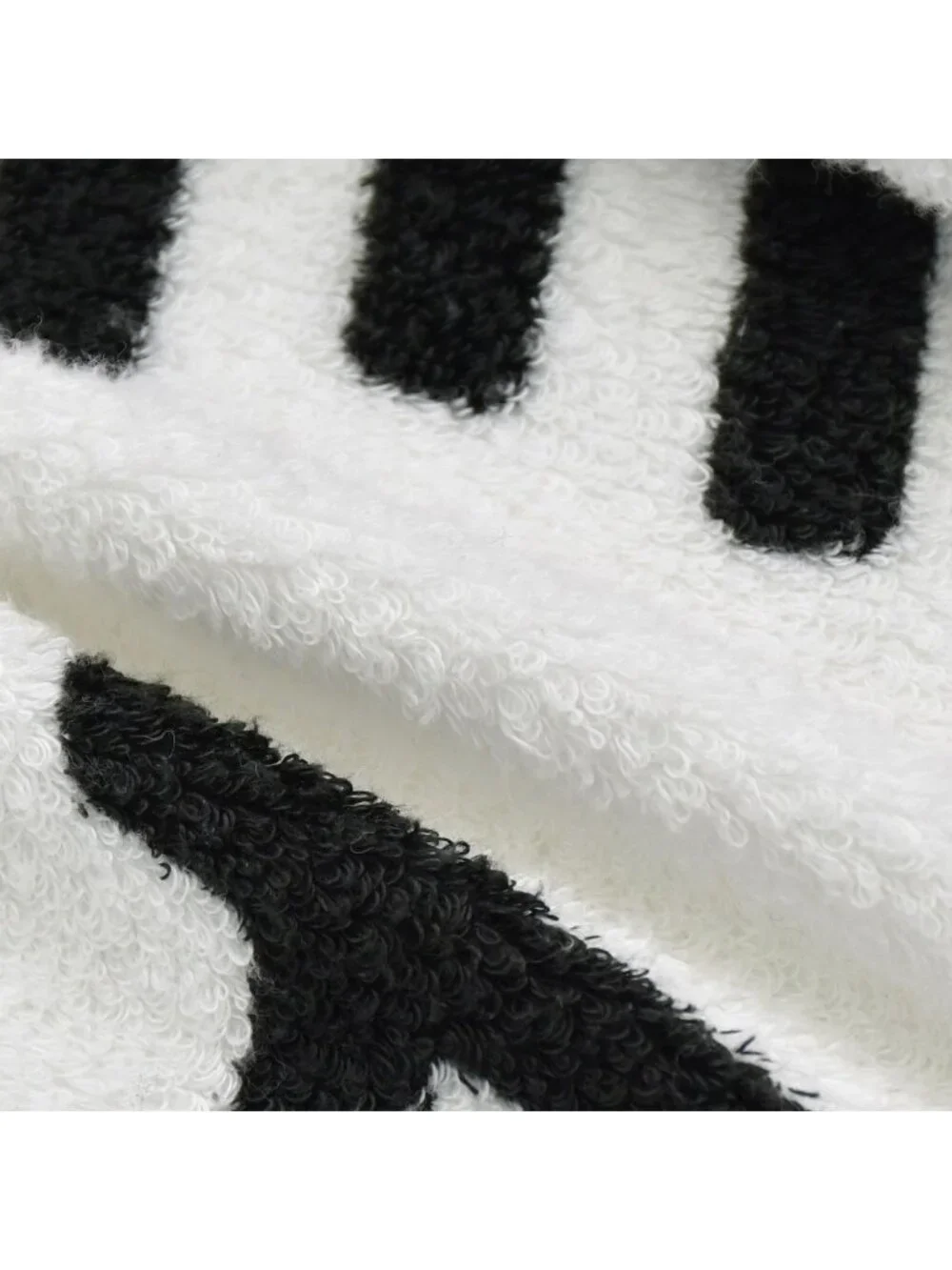 Chanel Logo Bathrobe Jacket Gown Black White